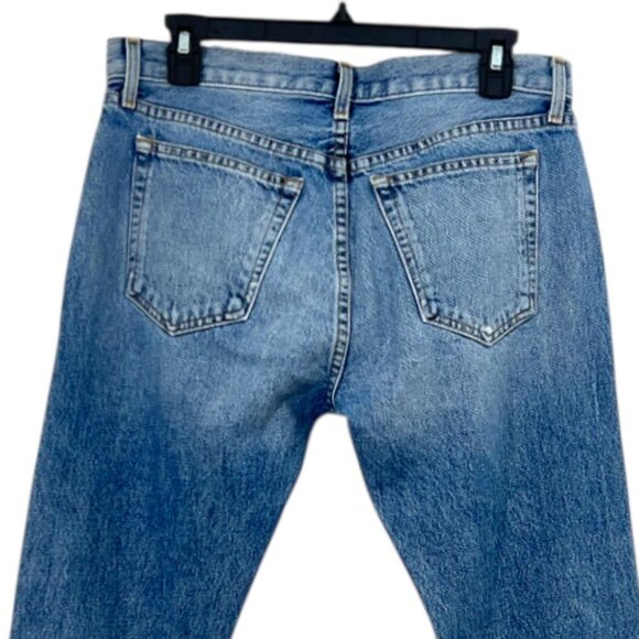 KHAITE Kyle Distressed Jeans Size 27 Pre-Loved Altered - READ DESCRIPTION - Picture 5 of 8